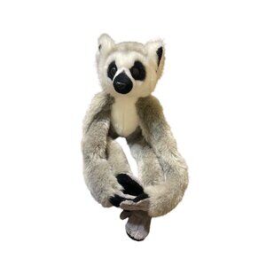 Adventure Planet Lemur Plush Toy Hook Loop Hands Ringtail 18" tall
